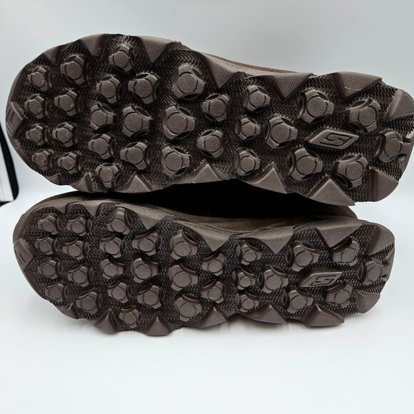 Skechers Boots Womens 11 Brown GoWalk Move Cuddly Suede Faux Fur Mid Calf NWOT - Picture 7 of 8